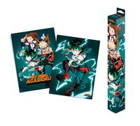Grupo Erik Poster - My Hero Academia - Set of 2 Mini Posters 15 x 20.5 inches / 38 x 52 cm - Art Poster Shipped Rolled Up In A Protective Box - My Hero Academia Gifts