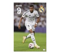 Grupo Erik Poster - Real Madrid Mbappe - 36 x 24 inches / 91.5 x 61 cm - Shipped Rolled Up - Cool Posters, Art Poster, Wall Posters, Posters & Prints