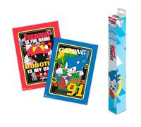 Grupo Erik Poster - Sonic - Set of 2 Mini Posters 15 x 20.5 inches / 38 x 52 cm - Art Poster Shipped Rolled Up In A Protective Box - Sonic The Hedgehog Gifts