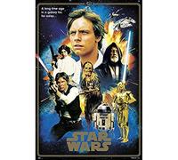 Grupo Erik Poster Star Wars Classic 40 Aniversary Heroes, Paper, Multicoloured, 91 x 61.5 x 0.1 cm