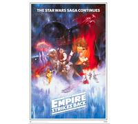 Grupo Erik Star Wars Classic The Empire Strikes Back Poster - 36 x 24 inches / 91.5 x 61 cm - Shipped Rolled Up - Star Wars Poster - Cool Posters - Art Poster - Posters & Prints - Wall Posters