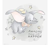 Grupo Erik Print Disney Dumbo, Grey, 30 x 30 cm