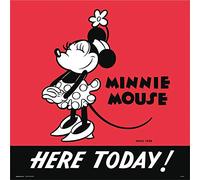 Grupo Erik Print Disney Minnie 90, Red and Black, 30 x 30 cm