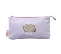 Grupo Erik Pusheen Cat 3 Compartment Pencil Case - Kawaii Stationery Gifts | School Pencil Case, Cute Makeup Bag, Back to School Supplies, Office Stationery Supplies | Kawaii Stuff, Pusheen Merchandise