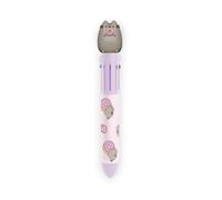 Grupo Erik Pusheen Cat Multicoloured Pen - Kawaii Stationery Gifts | 10 In 1 Ballpoint Pen with 3D Topper - 10 Colours Pens, Back To School Stationery Supplies | Kawaii Gifts under 10 Pounds