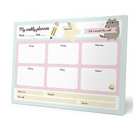 Grupo Erik Pusheen Cat Weekly Planner A4 - Kawaii Stationery Gifts, Merch | 54 Tear Off Pages Undated Daily Planner Family, Desk Calendar, A4 Notepad | Pusheen Gifts for Cat Lovers, Merchandise