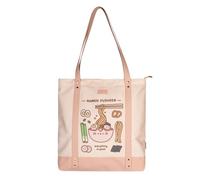 Grupo Erik Pusheen Ramen Canvas Tote Bag - Pusheen Stuff | Cotton canvas, polyester lining, 15.8x16.5x3.9in, zip closure, interior pocket, pusheen tote bag gift