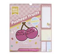 Grupo Erik Pusheen Wall Planner 2025 | Monthly Planner 16 Months Sep 2024 - Dec 2025 | 11.8 x 13.4 inches - 30 x 34 cm | With Stickers/Pen/Shopping List | Pusheen Gifts | Pusheen Merchandise