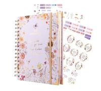 Grupo Erik Raquel Beck A5 Diary 2027 Week to View, Spanish Stationery Gifts | 2027 Planner Week to View, Weekly Diary 2027 A5, Hardback, Bookmarks, Stickers | Cute Stationery Gifts in Spanish Language