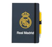 Grupo Erik Notebook & Pen Set – Real Madrid A5, Projector Pen, Blank Journal