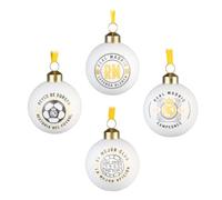 Grupo Erik Real Madrid Christmas Tree Decorations Set Of 4 Baubles - Gifts | Xmas Tree Decorations, Christmas Ornaments, Xmas Baubles | Real Madrid Merchandise, Football Gifts, Merch
