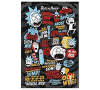 Grupo Erik Rick And Morty Poster - 36 x 24 inches / 91.5 x 61 cm - Shipped Rolled Up - Cool Posters - Art Poster - Posters & Prints - Wall Posters