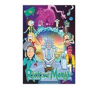 Grupo Erik Rick And Morty Season 4 Poster - 36 x 24 inches / 91.5 x 61 cm - Shipped Rolled Up - Cool Posters - Art Poster - Posters & Prints - Wall Posters