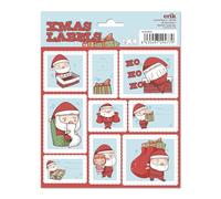 Grupo Erik Santa Claus Christmas Labels | Sticky & Food Labels | Gift & School Stickers | Self Adhesive