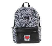 Grupo Erik School Backpack - Keith Haring | Casual Daypacks & Backpacks, Rucksack, Back Pack, School Bag For Teenage | Graffiti Art Gifts, Travel Gifts