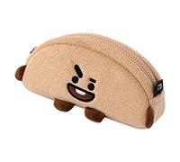 Grupo Erik School Pencil Case - BT21 Shooky Kawaii Stationery | Cute Makeup Bag, Plush Pencil Case, Back to School Supplies, Office Stationery Supplies | Kawaii Gifts