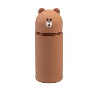 Grupo Erik School Pencil Case - Line Friends Brown | Expandable Pencil Cases, Back to School Supplies, Office Stationery Supplies | Kawaii Stationery