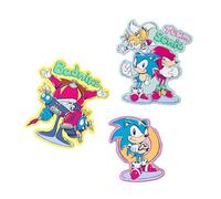 Grupo Erik Set of 3 Patches - Sonic The Hedgehog | Iron On Patches, Sew On Patches, Embroidery Patches, Applique Patches, Patches for Clothing, Patches for Backpacks