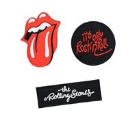 Grupo Erik Set of 3 Patches - The Rolling Stones Merch | Iron On Patches, Sew On Patches, Applique Patches for Clothing, Embroidery Patches for Backpacks | Rolling Stones Gifts Under 15 Pounds