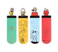 Grupo Erik Set of 4 Bookmarks - Snoopy Gifts for Dog Lovers | Peanuts Snoopy, Doghouse, Charlie Brown, Woodstock | Book Gifts for Book Lovers Under 15 Pounds