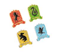 Grupo Erik Harry Potter Set Of 4 Pins - Gryffindor, Hufflepuff, Ravenclaw, Slytherin | Enamel Pins | Harry Potter Gifts, Merchandise