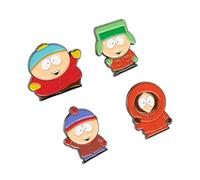 Grupo Erik Set Of 4 Enamel Pins - South Park Merchandise | Cute Pin Badges, Bag Pins | South Park Gifts Under 15 Pounds, Funny Gifts For Friends