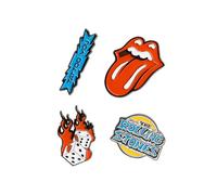 Grupo Erik Set Of 4 Pins - The Rolling Stones | Enamel Pins, Cute Pin Badges | The Rolling Stones Gifts, The Rolling Stones Merchandise, Music Gifts, Music Gifts For Men
