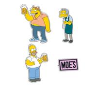 Grupo Erik Set Of 4 Enamel Pins - The Simpsons Merchandise | Cute Pin Badges, Bag Pins | The Simpsons Gifts Under 15 Pounds, Homer Simpson Gifts For Friends