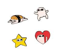 Grupo Erik Set Of 4 Pins - Ketnipz | Enamel Pins, Cute Pin Badges | Cute Stuff, Cute Gifts Under 10 Pounds, Funny Gifts For Friends, Kawaii Accessories