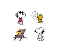 Grupo Erik Set Of 4 Pins - Snoopy, Woodstock | Enamel Pins, Cute Pin Badges | Snoopy Gifts, Snoopy Merchandise, Snoopy Gifts For Women, Snoopy Decorations