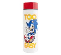 Grupo Erik Sonic The Hedgehog Metal Water Bottle 420ml / 14oz - Gifts | Stainless Steel, Hot and Cold Water Bottle, Cute Travel Bottles, Gym | Sonic Gifts under 20 Pounds, Merchandise