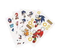 Grupo Erik Sonic The Hedgehog Reusable Stickers - Gifts Under 5 Pounds | Waterproof & Removable Laptop Stickers for Adults & for Children | Sonic Gifts for Boys & Girls, for Men & Women