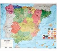 Grupo Erik Spain Map - Mini Art Poster 40 x 50 cm - Rolled Shipped