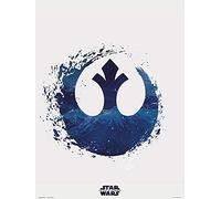 Grupo Erik Star Wars Episode Ix Rebel Logo Canvas Print, Multi-Colour, 30 x 40 cm,P30X40CM0124