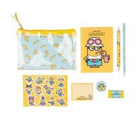Grupo Erik Stationery Set - Minions Gifts | Pencil Case with A6 Notebook, Sticky Notes, Stickers, Pen, Pencil, Eraser, Sharpener | Minion Gifts, Cute Stationery