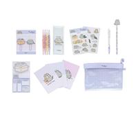 Grupo Erik Pusheen Stationery Set | Pusheen Pencil Case with A6 Notebooks, Highlighters, Sticky Notes, Paper Clips, Stickers, Pen, Pencil | Pusheen Gifts, Pusheen Cat Stationery, Cute Stationery