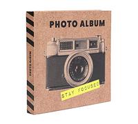 Grupo Erik Stay Focused Photo Album Self Adhesive | Polaroid Photo Album | 6.3 x 6.3 inches - 16 x 16 cm | 11 Double Sided Pages | Hardcover | Instax Photo Album | Cute Gifts