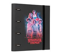 Grupo Erik Ring Binder A4 - Stranger Things | 4 Ring Binder 10.6 x 12.6 inches - 27 x 32 cm | A4 Ring Binder Folder, Document Folder | Stranger Things Gifts, Stranger Things Merchandise