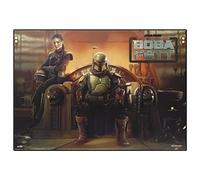 Grupo Erik The Book of Boba Fett Desk Mat | Desk Decor | 13.5 x 19.5 inches - 34.5 x 49.5 cm | Desk Pad | Desk Protector Mat | Star Wars Gifts | Star Wars Merchandise | Back to School Supplies