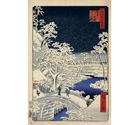 Erik The Drum Bridge And Sunset Hill At Meguro - 36 x 24 inches / 91.5 x 61 cm - Shipped Rolled Up - Cool Art Poster - Wall Poster