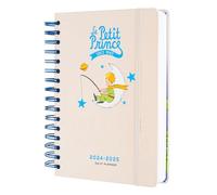 Grupo Erik The Little Prince Diary 2024-2025 | Back To School 12 Months Academic Diary A5 Day To Page | August 2024 - July 2025 | Mid Year Diary 2024-2025 With Stickers | Cute Planner