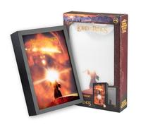 Grupo Erik The Lord of the Rings Mood Light Framed Prints - LOTR Gifts | 7.9 x 11 x 2 in - 20 x 28 x 5 cm, LED Framed Art Prints, LED Desk Lamp - The Lord of the Rings Merchandise, Gifts, LOTR Merch