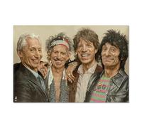Grupo Erik The Rolling Stones by Sebastian Kruger Poster - 36 x 24 in Gifts