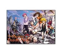 Grupo Erik The Seven Deadly Sins Desk Mat | Desk Decor | 13.5 x 19.5 inches - 34.5 x 49.5 cm | Desk Pad | Desk Protector Mat | Nanatsu no Taizai | Seven Deadly Sins Manga