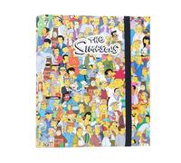 Grupo Erik 2 Ring Binder A4 - The Simpsons Gifts | 10.6 x 12.6 inches - 27 x 32 cm - A4 Ring Binder Folder, Document Folder | The Simpsons Merchandise