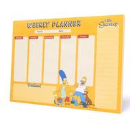 Grupo Erik The Simpsons Weekly Planner A4 - Stationery Gifts, Merchandise | Undated Daily Planner Family, Desk Calendar, 54 Tear Off Pages A4 Notepad | The Simpsons Merch, Gift