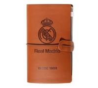 Grupo Erik Real Madrid Travel Journal - PU Leather Notebook Travelers | Diary Journal, Travel Notebook, Travel Accessories, Travel Gifts, Travel Gift | Cool Gifts, Football Gifts