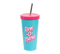 Grupo Erik Tumbler with Straw & Lid - Stranger Things Merchandise | 18.6 oz - 550 ml Stainless Steel Travel Mug, Travel Cup with Straw | Stranger Things Gifts Under 20 Pounds