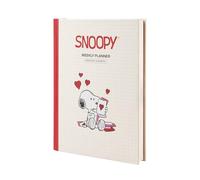 Grupo Erik Undated Planner Notebook - Snoopy Gifts for Dog Lovers | Undated Diary A5 Week to View with Stickers & Bookmark | Snoopy Stationery Gifts under 15 Pounds