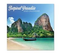 Grupo Erik Wall Calendar 2025 - Tropical Paradise | 12" x 12" Square Calendar 2025, Wall Planner 2025, Family Planner Calendar 2025 | Tropical Calendar 2025, Travel Calendar 2025